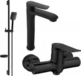 Mexen Pecos DS62 sprchová súprava, čierna - 72714DS62-70