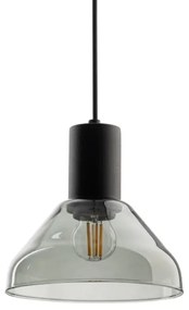 Luster na lanku do 3-fáz. lištov. systému NEO 1xE27/15W/230V čierna/dymová čierna