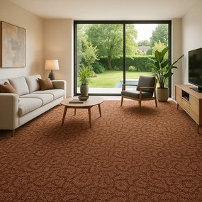 ITC, AKCIA: 90x440 cm Koberec metráž Bella Marbella 44, šíře, hnedá, filc, obývacia izba