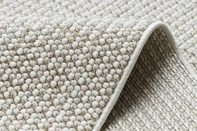 Metrážny koberec CASABLANCA LOOP biely / béžový