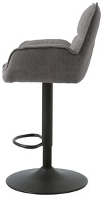 Sivé barové stoličky s nastaviteľnou výškou v súprave 2 ks Marilla – Unique Furniture