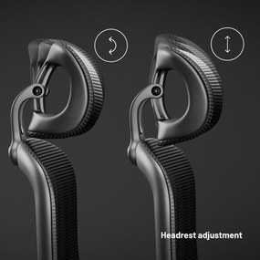 Ergonomická kancelárska stolička Diablo V-Light, čierna