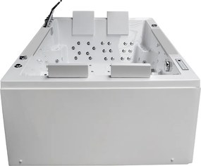 BPS-koupelny Hydromasážna vaňa HYD-KAR942W 180x120 Biela s ohrevom vody