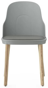 Stolička Allez Chair Ultra Leather – sivá/dub