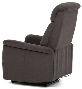 Autronic BONTEC Polohovacie kreslo, elektrické zabudované ovládanie, hnedá, látka, TV-925 BR2 Farba: Hnedá