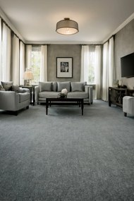 Associated Weavers, Metrážny koberec Batik 97, na mieru, šíře 4m, šedá, filc, obývacia izba