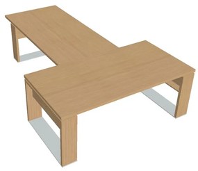 Stôl Verno+ 200 x 300 cm s rokovacím prvkom, dub svetlý