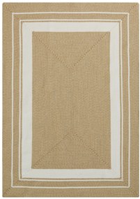 Kusový koberec Braided 105556 Creme Beige – na von aj na doma, 120x170, béžová, chodba / predsieň, Hanse Home