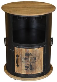 Čierna kovová vinotéka na 9 fliaš, 60x85 cm Luni – Interia Home &amp; Living