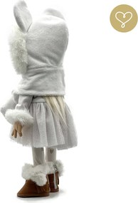 Kostým pre bábiku Lullu – elegancia s kožušinovými detailmi