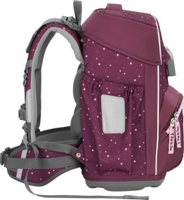 Školská aktovka Step by Step BASIS, Berry Stars – 4-dielna súprava