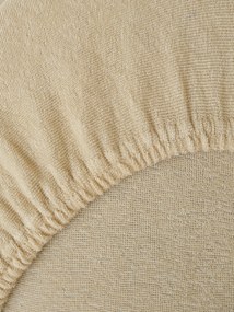 Froté plachta do postieľky 70 × 140 cm - béžová
