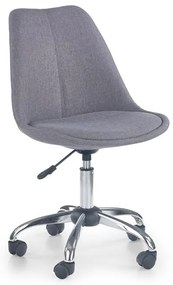 Kancelárska otočná stolička COCO — ekokoža / látka, viac farieb sivá látka