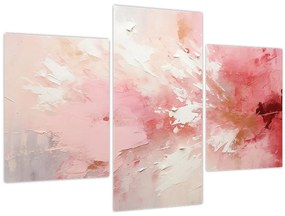 Obraz - Ružový abstrakt (90x60 cm)