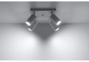 Sollux SL.0090 - Bodové svietidlo RING 4 4xGU10/10W/230V biela