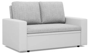 Dvojmiestna pohovka LUNA rozkladacia, sivá / biela