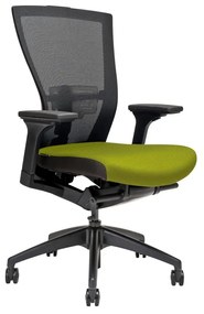 Kancelárska stolička na kolieskach Office More MERENS BP – s podrúčkami a bez opierky hlavy Zelená BI 203
