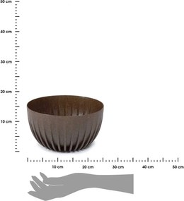 Květináč STRIPPED Eco Coffe 23,6x14 cm hnědý