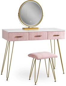 PROXIMA.store - Toaletný stolík SANDY FARBA: ružová