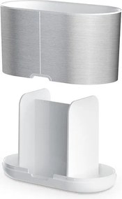 Stojan na zubné kefky z nehrdzavejúcej ocele v striebornej farbe Duo Steel – Joseph Joseph