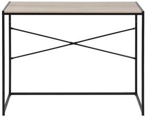 Písací stôl SLEADER 100x45 cm dub sonoma, kovové nohy