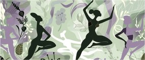 Obraz - Ilustrácie tanečníc (120x50 cm)