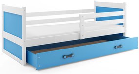 Posteľ RICO 1 190x90 biela - modrá