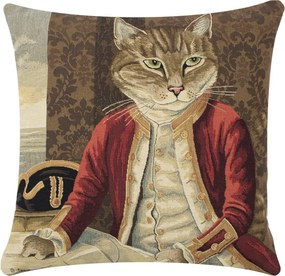 Gobelínový vankúš Kocúr markíz - 45*15*45 cm
