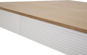 Jedálenský stôl Matera 180 cm biely/hnedý