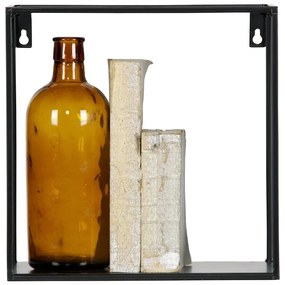 Súprava 2 čiernych nástenných políc WOOOD Meert