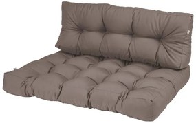 Livarno home Súprava podložky na sedenie a operadla na europalety (sivohnedá)  (100388199)