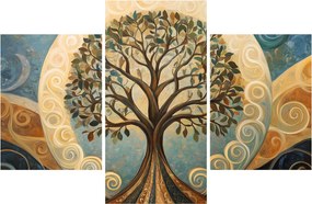Obraz – Strom života a špirály (90x60 cm)