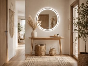 LED zrkadlo okrúhle 80 cm