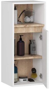 Kúpeľňová skrinka VAMI Š35 1D 1W biela ​​/ dub sonoma