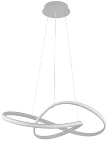 Brilagi - LED Stmievateľný luster na lanku COSMOWAVE LED/70W/230V 3000-6500K strieborná + DO