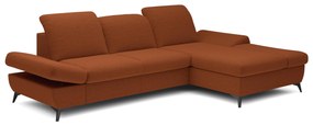 Rohová sedacia súprava Harpie (oranžová tmavá) (P). Akcia -20%. Vlastná spoľahlivá doprava až k Vám domov. 1098015