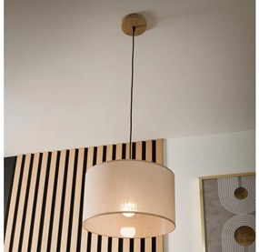 Brilagi - Luster na lanku ANTHONY 1xE27/60W/230V dub/béžová BG1420