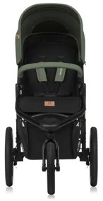 Lionelo - Športový kočík AZURA čierna/zelená