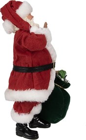 Vianočné dekorácie Santa Claus s vrecom darčekov - 16 * 8 * 28 cm