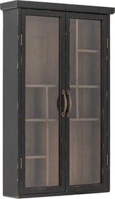Čierna závesná vitrína z jedlového dreva 50x80x14 cm Hazem – Bloomingville