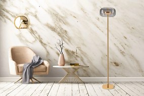 Toolight - podlahová stojaca lampa Reno E27, 300216, zlatá, OSW-09853