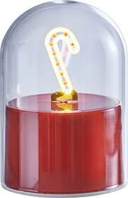 GLOW BALL Neónové svetlo cukrová tyčinka 10 cm - červená