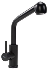 Rea Troy, stojanková kuchynská batéria 34 cm, čierna matná, REA-B6300