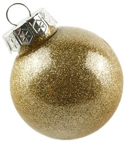 DECOLED Súprava ozdôb, d. 6 cm, zlatá