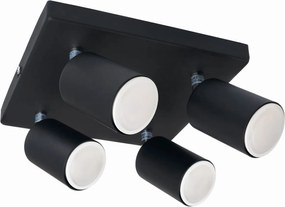 BERGE Bodové svietidlo LED VIKI 4x GU10 čierna
