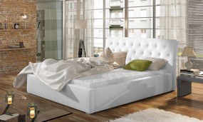 Moderná posteľ Marseille 200x200cm, biela