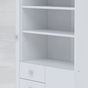 Biela kúpeľňová skrinka 90x182 cm Combi – TemaHome