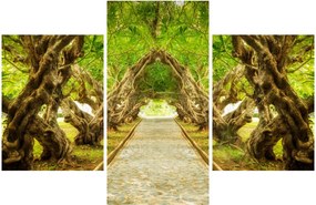Obraz - Živý tunel z plumérií (90x60 cm)