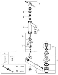 GROHE 23379001 - Umývadlová batéria ESSENCE lesklý chróm