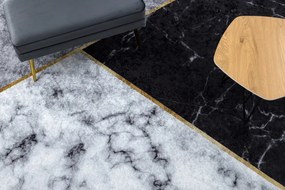 MIRO 51330.804 umývací koberec Mramor, geometrická protišmykový - šedá Veľkosť: 160x220 cm